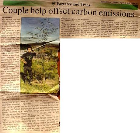 Couple helps offset carbon emissions
