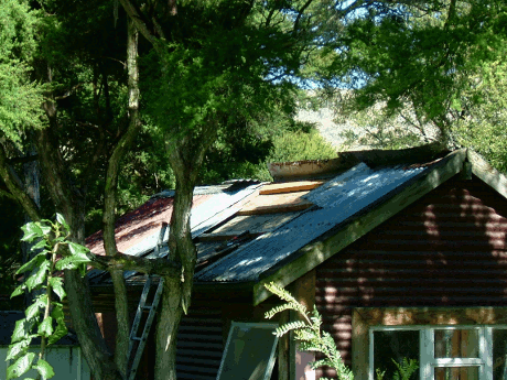 New roof for the guest house