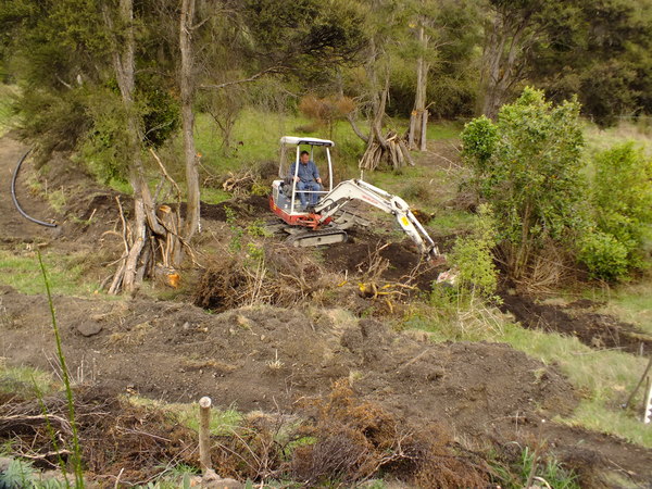 Digging with a digger