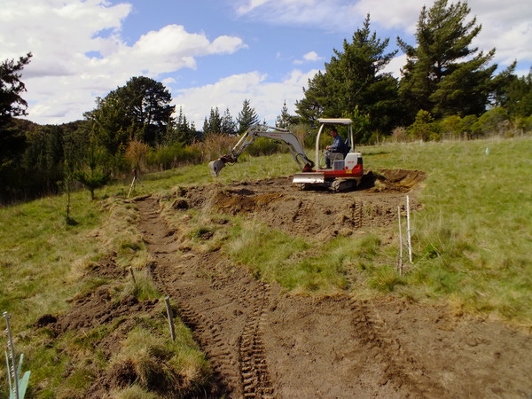 Digging with a digger