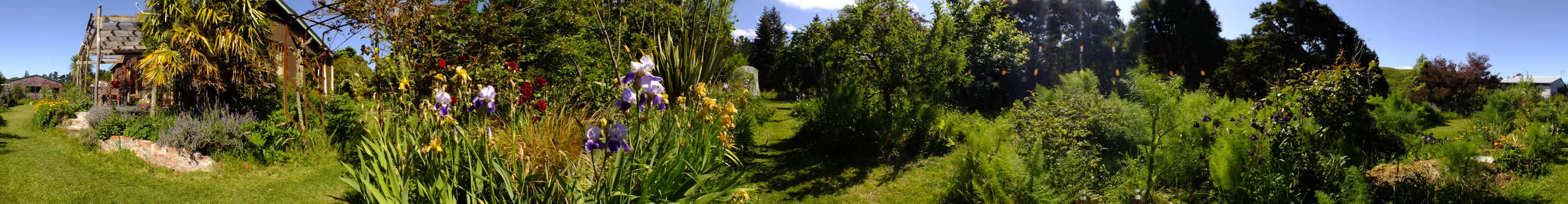 House and gardens in November