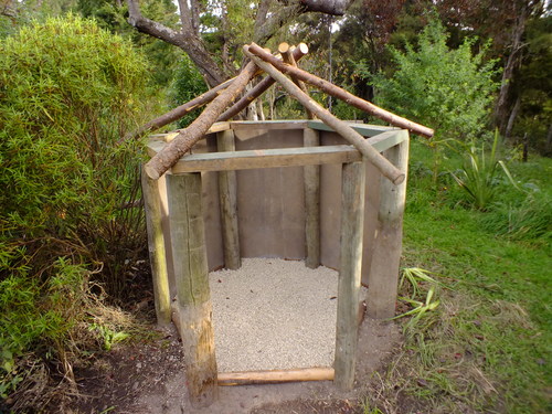 A small firewood hut